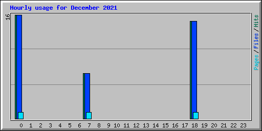 Hourly usage for December 2021