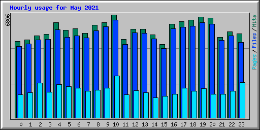 Hourly usage for May 2021