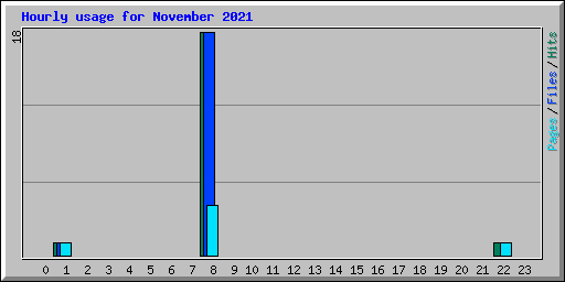 Hourly usage for November 2021